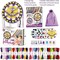 Art and Craft DIY Bracelet Jewelry Maker Kits,8-12 Kids (colorful) 7.48 x 1.77 x 5.31 inches